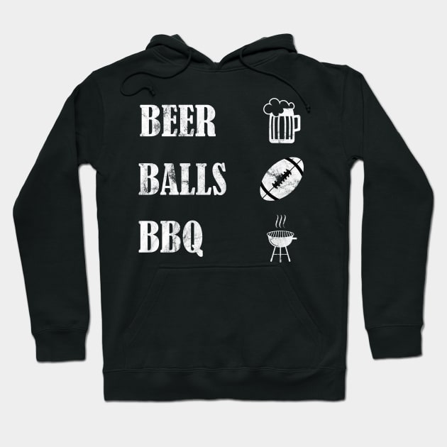 Beer Balls BBQ Gift Idea for Barbecue Lovers Hoodie by BarrelLive